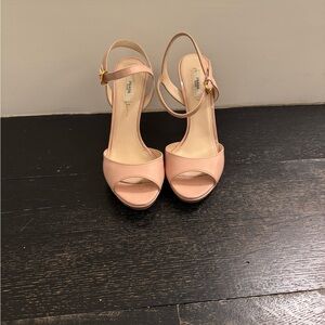 Prada Nude Heels Sandals size 38